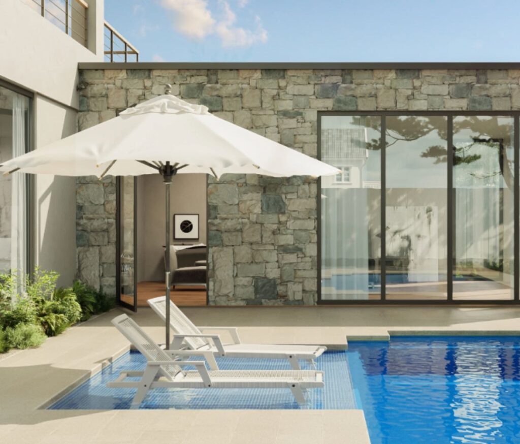 Custom wet deck pool by ACT Pools, Canberra