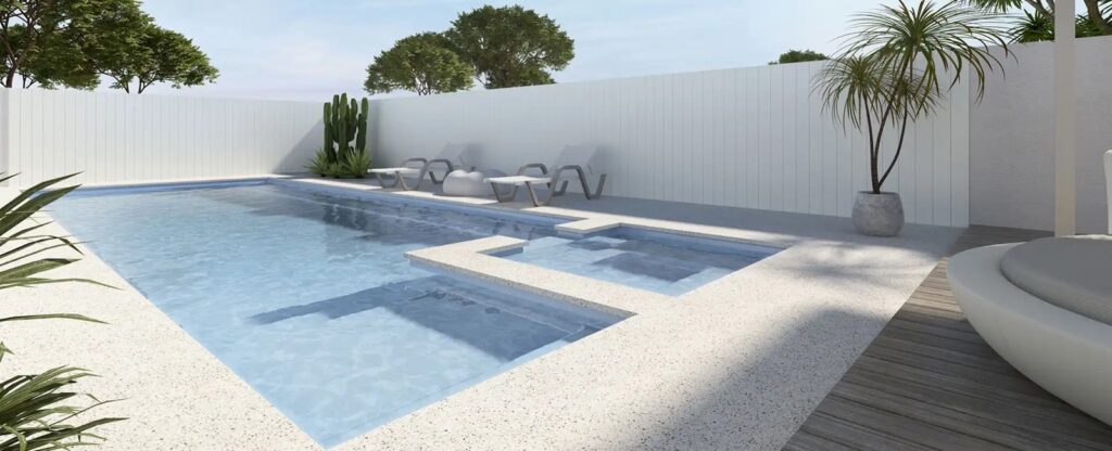 Saint-Azur fibreglass pool by ACT Pools